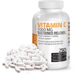 Bronson VITAMIN C 1000 mg ASCORBIC ACID Sustained Release NON-GMO 250 Tablets