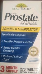 Real Health The Prostate Formula with Saw Palmetto 270 Tabs Exp 03/2027+