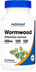 Wormwood Capsules 450mg, 120 Capsules, Gluten-Free & GMO-Free