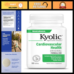 Aged Garlic Extract 100 Tablets – Supports Heart Health & Circulatory Function,