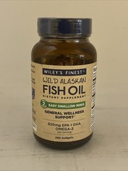 Wiley’s Finest Wild Alaskan Fish Oil Easy Swallow Minis – 120 Serving. 10/27