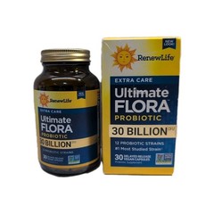 (2) Renew Life Extra Care Digestive Probiotic 30 Capsules Each, Exp: 04/2027+