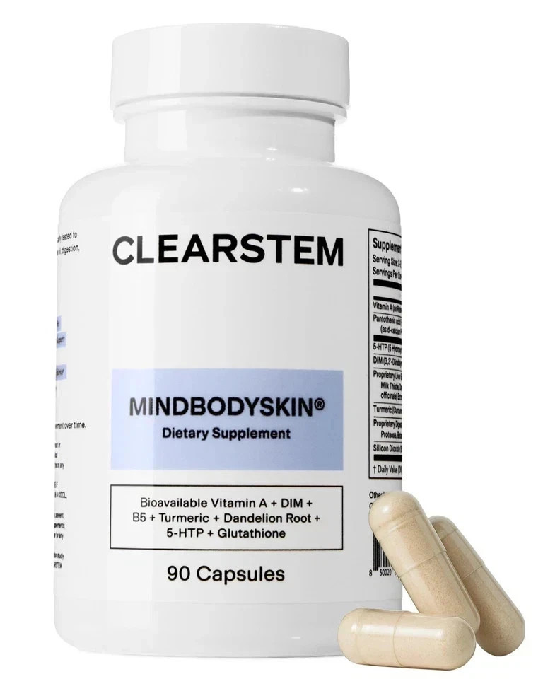 NEW! CLEARSTEM Hormonal Acne Supplement,for Mood Stress DIM for Hormone Balance