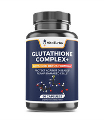 Glutathione Complex 60 Caps 533mg Antioxidant, Detox & Skin Support