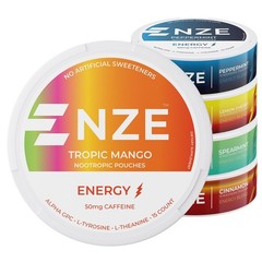 Caffeine Nootropic Pouches (Variety Pack) Energy Pouches with 50mg Caffeine