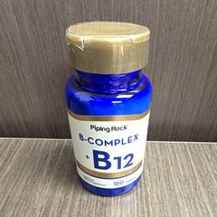 Piping Rock B-Complex + B12 Tablets 20 mg, 180 Count (2 Bottles)