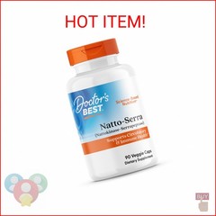 Doctor’s Best Natto Serra for Men & Women – Nattokinase and Serrapeptase Enzyme