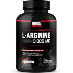 Force Factor L-Arginine 3000 MG, Extra Strength Nitric Oxide & Circulation Boost