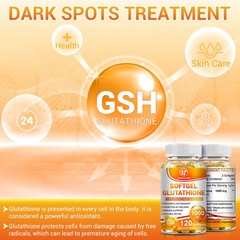 120 Pills Whitening Capsules 1000MG Natural Anti-Aging Skin Whitening Caps