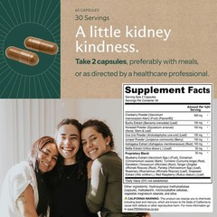 Kidney Cleanse Detox Support with Cranberry 60 Vegetarian Capsules