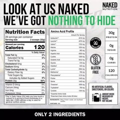 NAKED Whey Isolate Protein – Only 2 Ingredients, 30g Grass-Fed Protein, Zero …