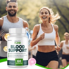 Healthy Flow Blood Support Supplement, 60 Capsules, Official Cardiovascular
