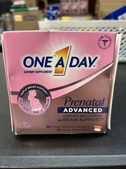 One A Day Prenatal Advanced Women’s Complete Multivitamin 60/60 Each Exp 09/26