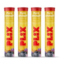 PLIX Pure Shilajit With Saffron & Safed Museli Orange Flavored For Men 60 Tab