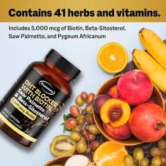 DHT Blocker – Healthy Hair Growth – with Biotin, Saw Palmetto & Beta-sitosterol