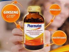 Pharmaton with Ginseng G115 Ginseng and Selenium Energy Booster 100 Tablets