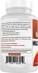 Best Naturals Bromelain 500mg 120 Tablets (120 Count 120 (Pack of 2)