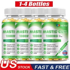 1-4 Packs Mastic Gum Capsules 1000mg per Serving Support Digestive, Gut Health