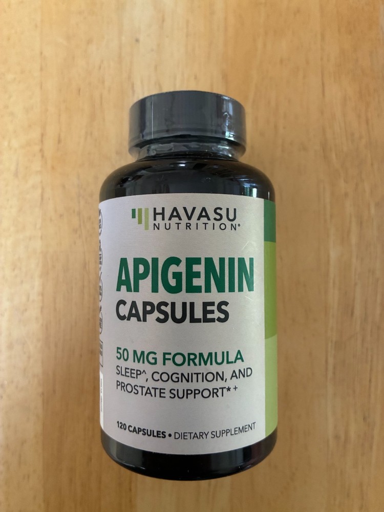 Havasu Apigenin 50mg Sleep Supplement for Men Supports Cognition 120ct 1/28