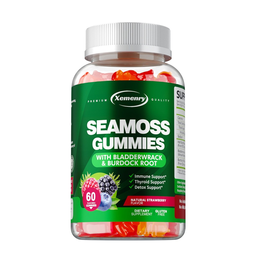 Seamoss Gummies 3000mg – Detox,Thyroid Health, Digestive and Immune Support