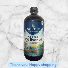 Nordic Naturals Arctic CLO – 100% Wild Cod Liver Oil Orange Flavor 16 Oz NEW