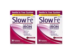 Slow Release Iron Supplement, 30 Tablets (Pack of 2)