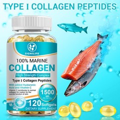 Marine Collagen Capsules 1300mg Hyaluronic Acid,Vitamin C,Skin Health Supplement