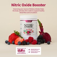Nitric Oxide Beet Root Organic Powder, Heart & Blood Pressure – Snap Supplements