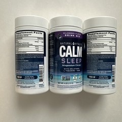 (3) Natural Vitality CALM SLEEP Magnesium Drink Mix -Mixed Berry Exp. 09/27