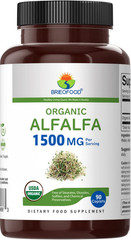 Brieofood Organic Alfalfa 1500Mg, 45 Servings, Vegetarian, Gluten Free, 90 Veget