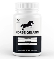 Horse Gelatin Advanced Male Support Supplement 60 Capsules FREE SHIPPNG