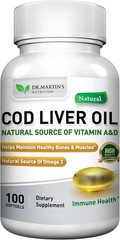 Burpless COD Liver Oil | 100 Softgels | Natural Source of Omega 3 Fatty Acids…