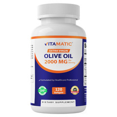 Vitamatic Extra Virgin Olive Oil 2000 mg Per Serving – 120 Softgels