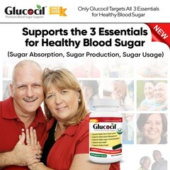 Glucocil – Vegetarian Capsules – Premium Blood Sugar 120 Count (Pack of 1)