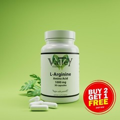 L-Arginine Free Form 1000 mg Amino Acid, Heart Disease, Inflammation,Blood sugar