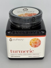 Youtheory Turmeric 120 Tablets Curcumin C3 Complex BioPerine Exp 03/2028 – NEW