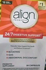 Align Daily Probiotic Supplement Capsules 84 Count Digestive 10/28