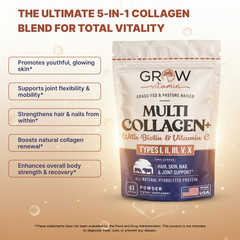 Collagen Peptides Powder Hydrolyzed Protein Types 1,2,3,4 & 5
