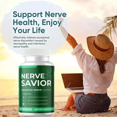 Nerve Savior Advanced Nerve Support Formula – Neuropathy Pain Relief – Free Ship