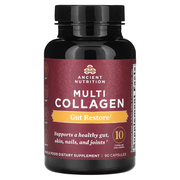 Ancient Nutrition Dr. Axe Multi Collagen Gut Restore – 90 Capsules