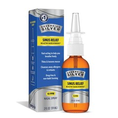 Sinus Relief Nasal Spray, 10 PPM Bio-Active Silver Hydrosol, Sinus Spray to C…