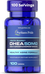 Puritan’s Pride DHEA 50Mg Dietary Supplement, Promote Sugar Metabolism 100 Count