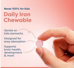 Hiya Kids Daily Iron Supplement (30 ct) – New & Ships Free!