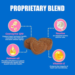 New CoQ10 & Taurine Cat Treats for Heart Health 300 Ct Fast Shipping