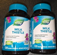2 Pack Nature’s Way Milk Thistle 80% Silymarin 120 Vegan Capsules Ea Exp 11/27
