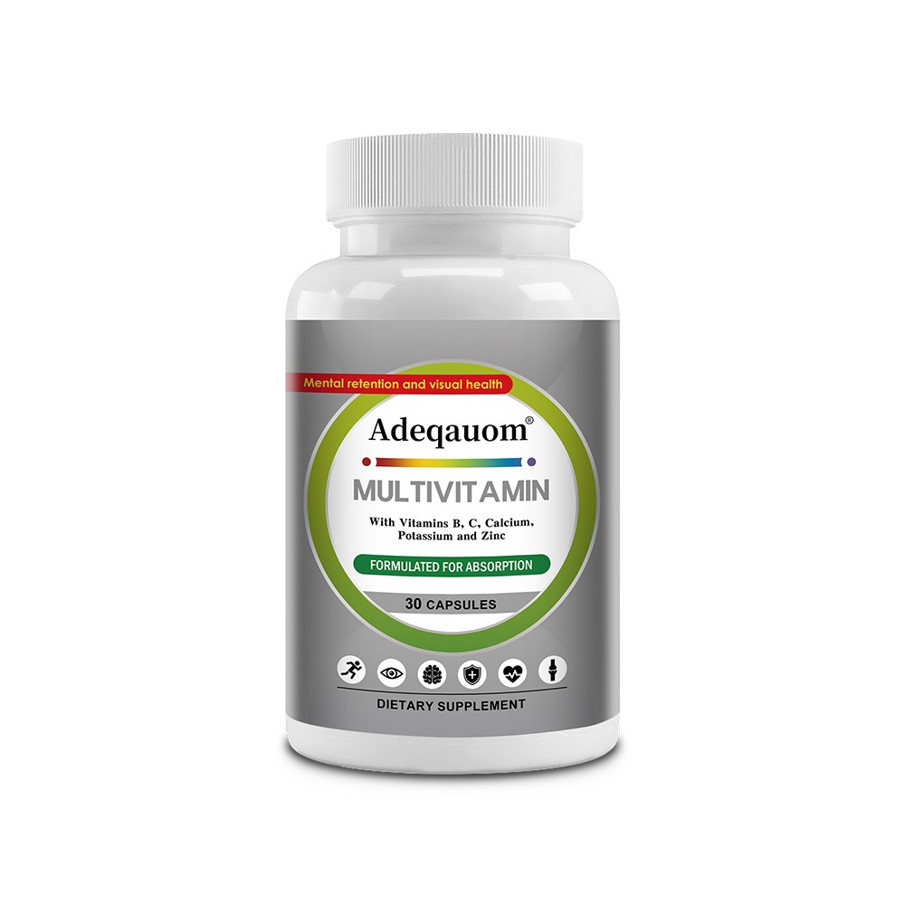Vitamin Supplement With Vitamins B C Calcium Potassium,Zinc 30/60/120 Capsules