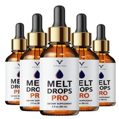 (5 Pack) Melt Drops Pro for Weight Loss Premium Fat Burning Support Formula
