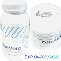 1x Unicity Aloe Vera Dietary Supplement digestion to reduce waste (50 capsule/bo