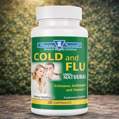 All Natural Cold & Flu Supplement with Votamine C (30 Capsules)