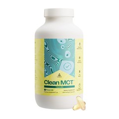LevelUp Clean MCT Oil Capsules – 100% Caprylic C8 for 280 Count (Pack of 1)